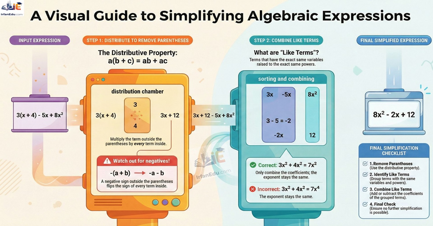 Simplify Algebraic Expressions | ACT Math Guide