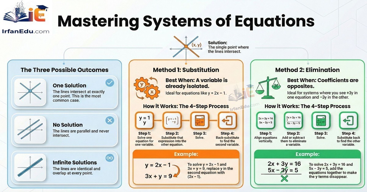Systems of Equations: Substitution & Elimination | ACT Math Guide